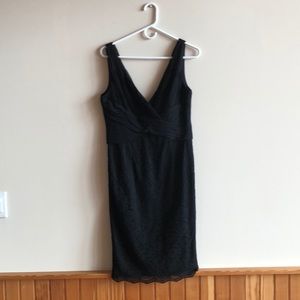 Black lace party dress